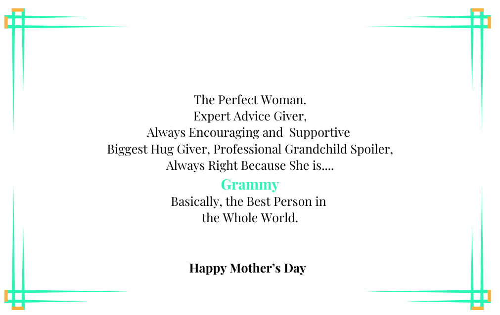 Mother's Day Card for Grandmother