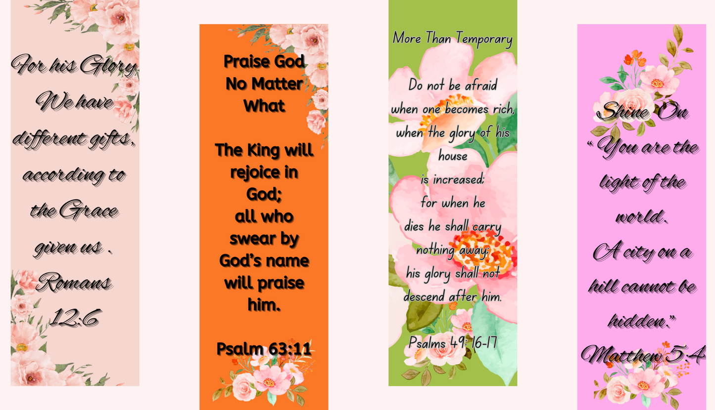 Sacred Verses: 12-Piece Digital Bible Bookmark Collection 5