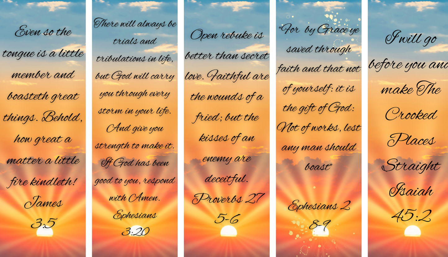 Sacred Scriptures: 10-Piece Digital Bible Verse Bookmark Set