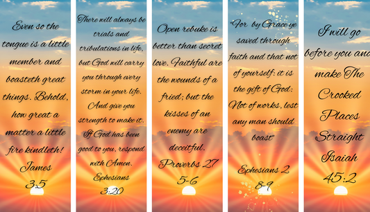 Sacred Scriptures: 10-Piece Digital Bible Verse Bookmark Set