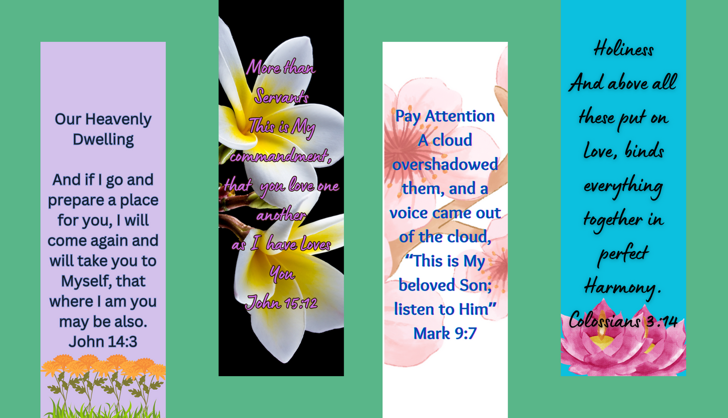 Sacred Verses: 12-Piece Digital Bible Bookmark Collection 3