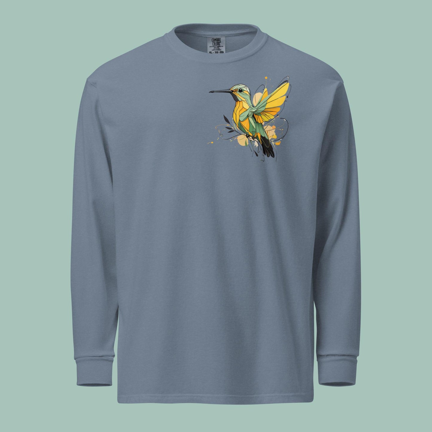 Wings of Whimsy Garment-dyed heavyweight long-sleeve shirt