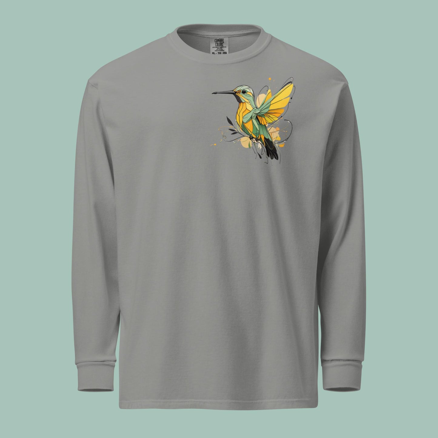 Wings of Whimsy Garment-dyed heavyweight long-sleeve shirt