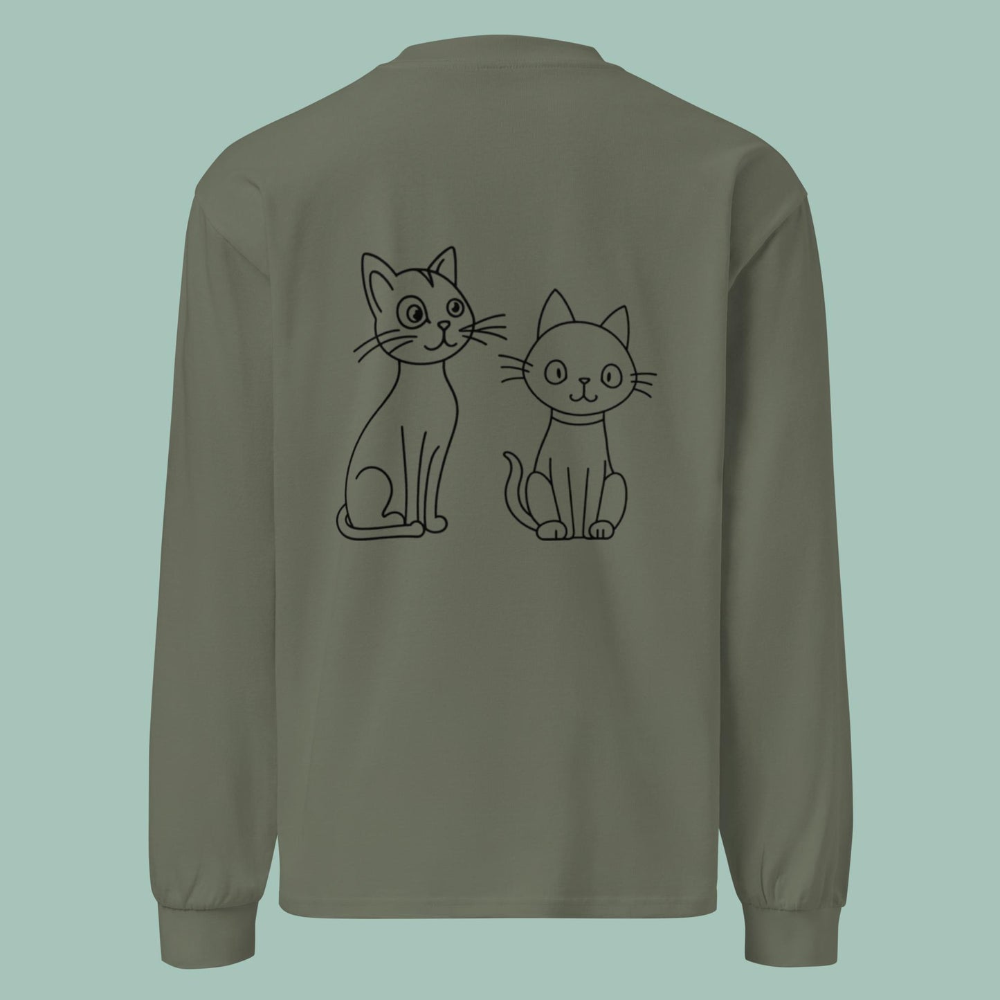 Purr & Simple Premium heavyweight long sleeve shirt