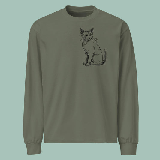 Purr & Simple Premium heavyweight long sleeve shirt