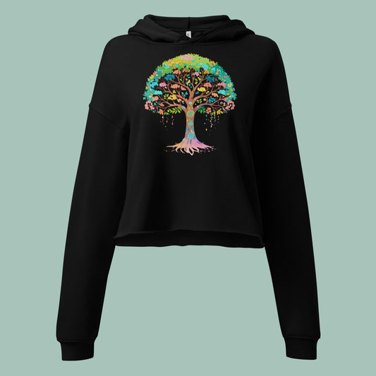 Eternal Roots Crop Hoodie