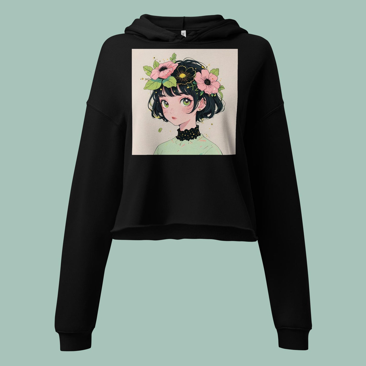 Blooming Beauties Crop Hoodie