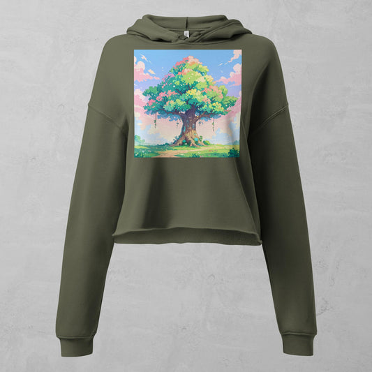 Roots of Eternity Crop Hoodie