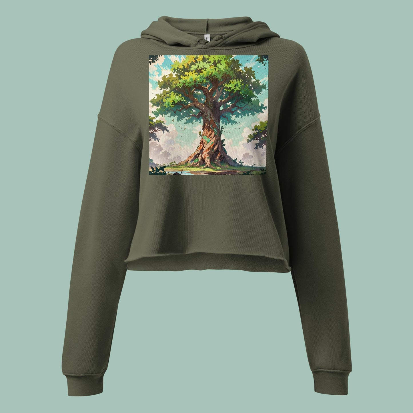 Eternal Roots Crop Hoodie