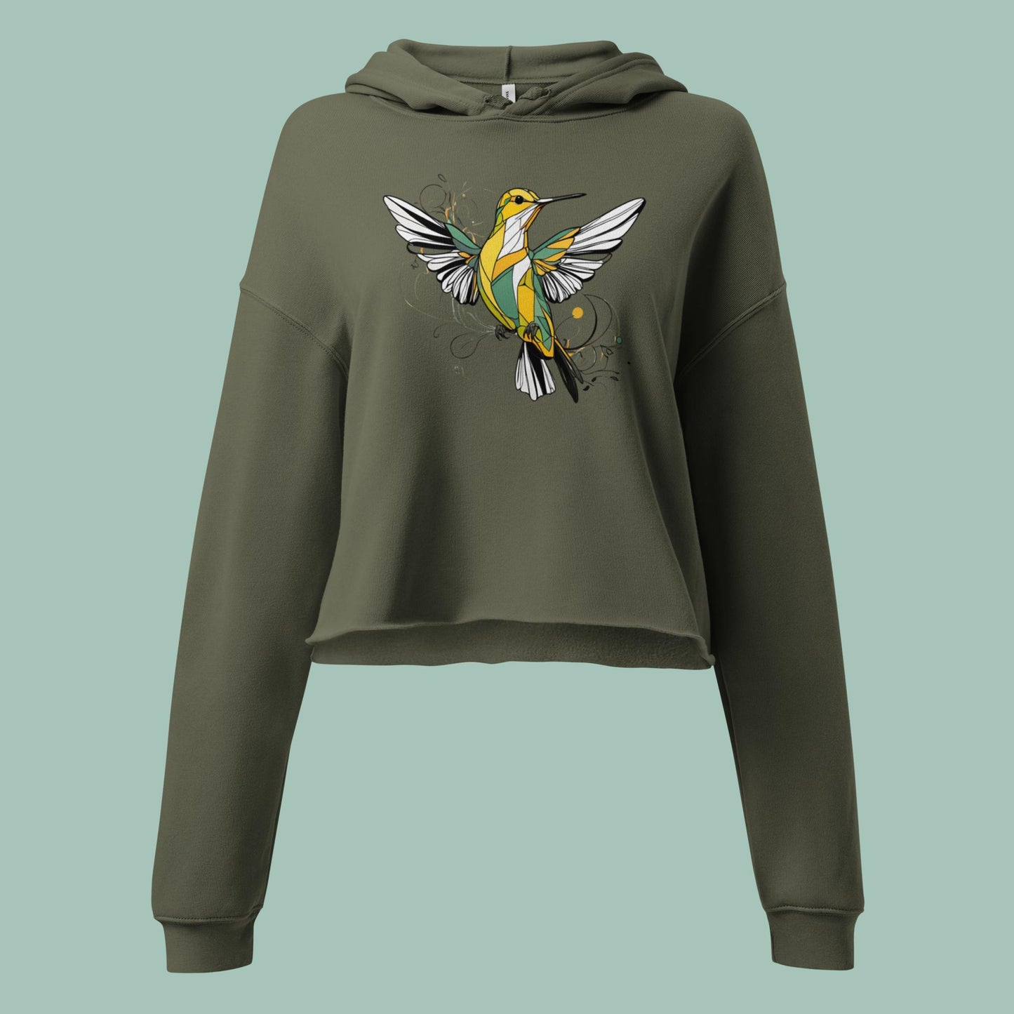 Wings of Whimsy Crop Hoodie