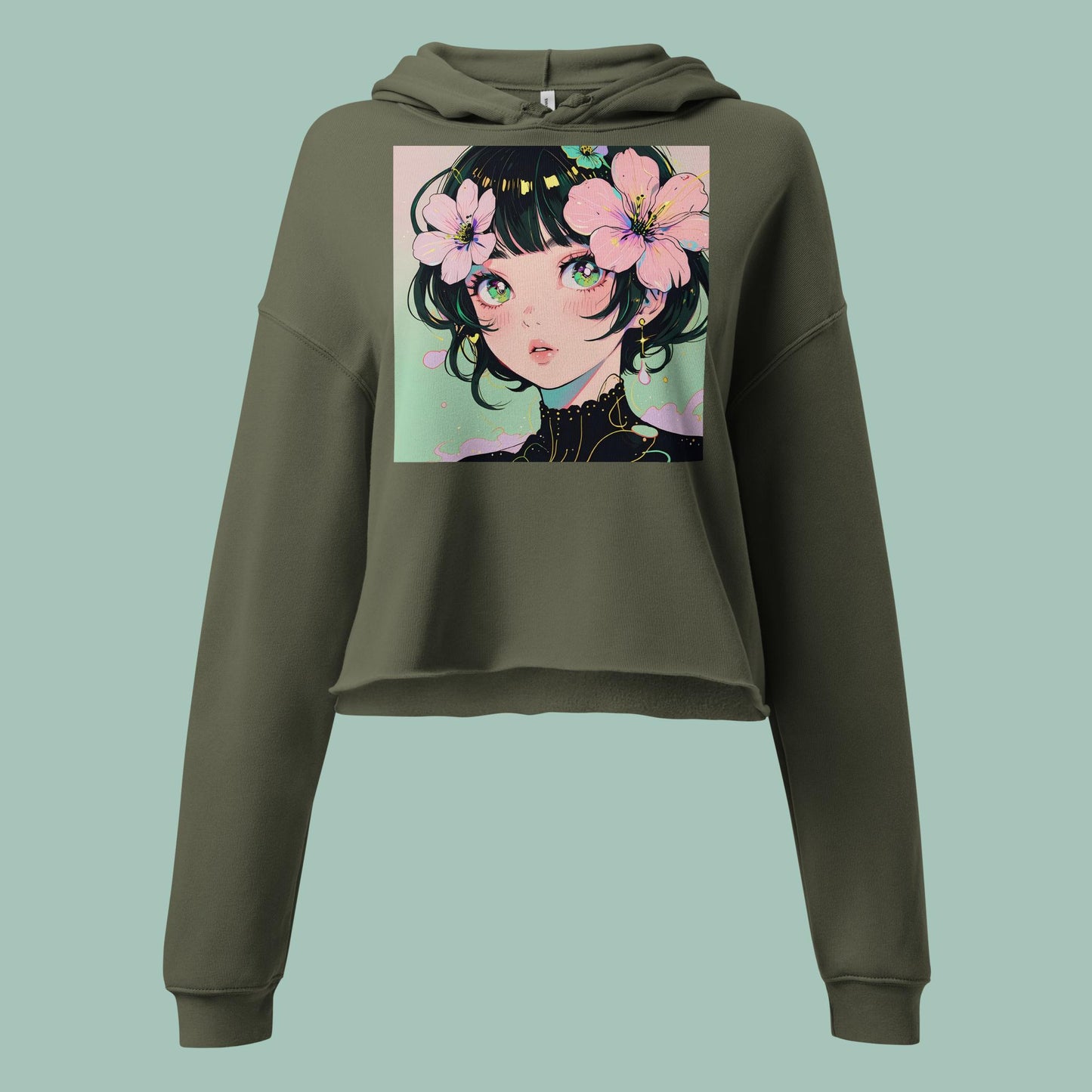 Blooming Beauties Crop Hoodie