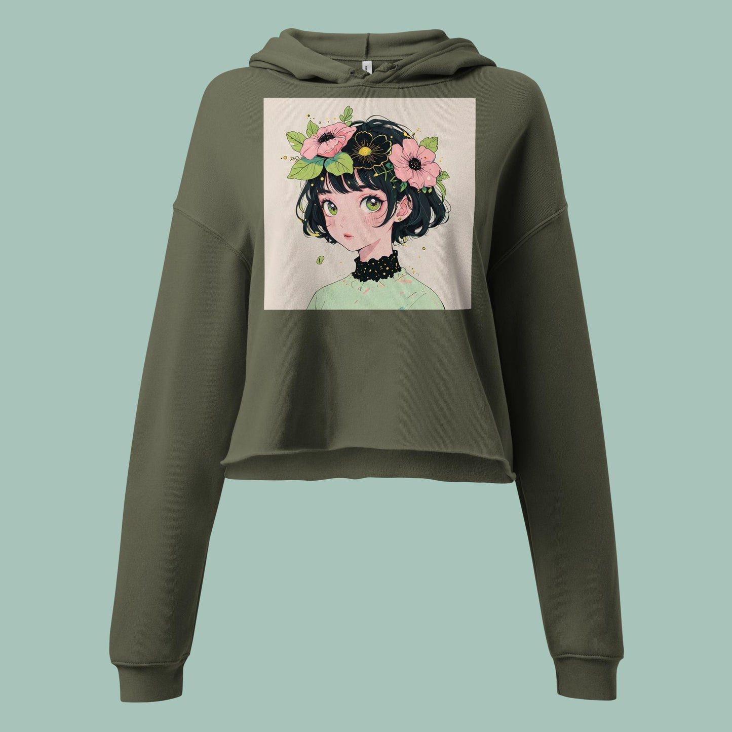 Blooming Beauties Crop Hoodie