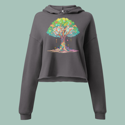 Eternal Roots Crop Hoodie