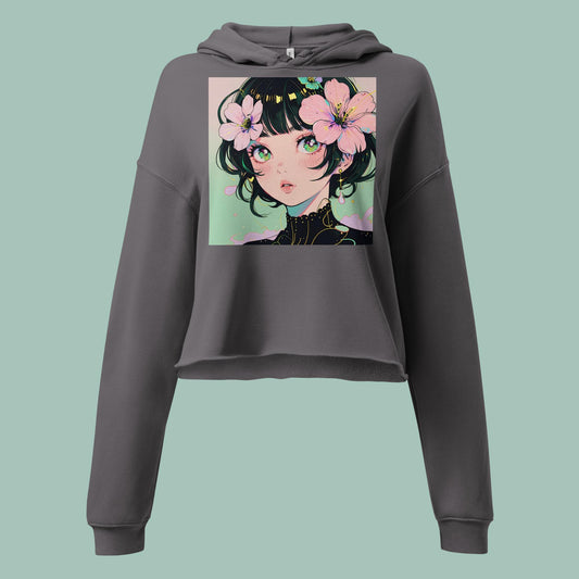 Blooming Beauties Crop Hoodie