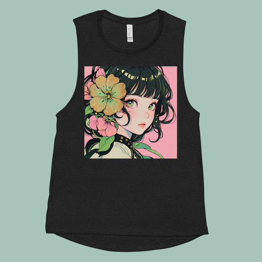 Blooming Beauties Ladies’ Muscle Tank